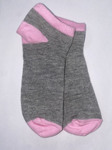 Носки KIDS SOCKS 00099-8 1 пара серый, розовый 31-33