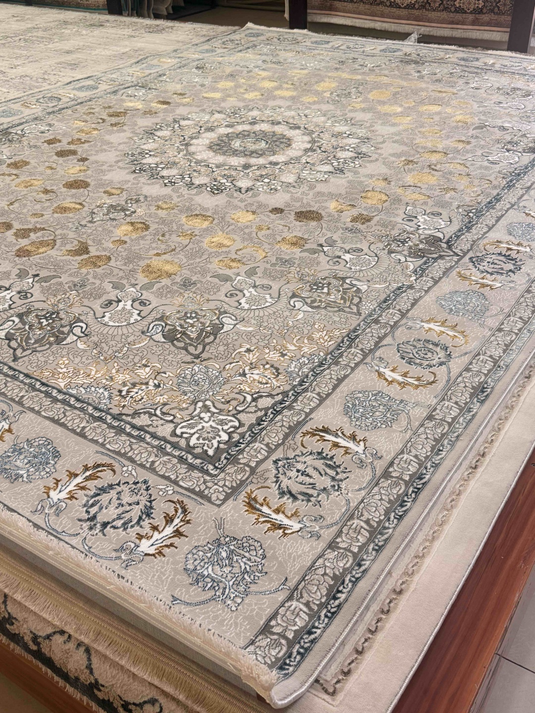 Ковер Meridian Gold 250x500 см, короткий ворс, Турция