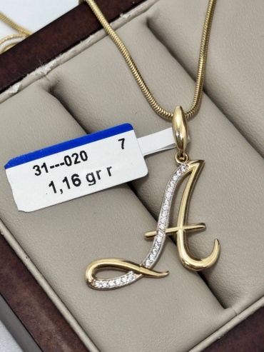 Подвеска DARI GOLD 77558 вес 1.16 г золото, фианит