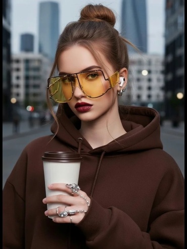 NikoNade солнцезащитные очки нестандартные градиент