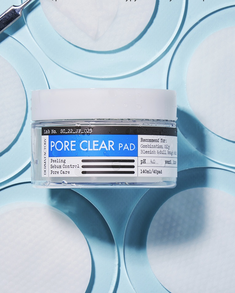 Derma Factory пилинг Pore Clear Pad Пилинг-Пэды для Лица 40шт 140 мл