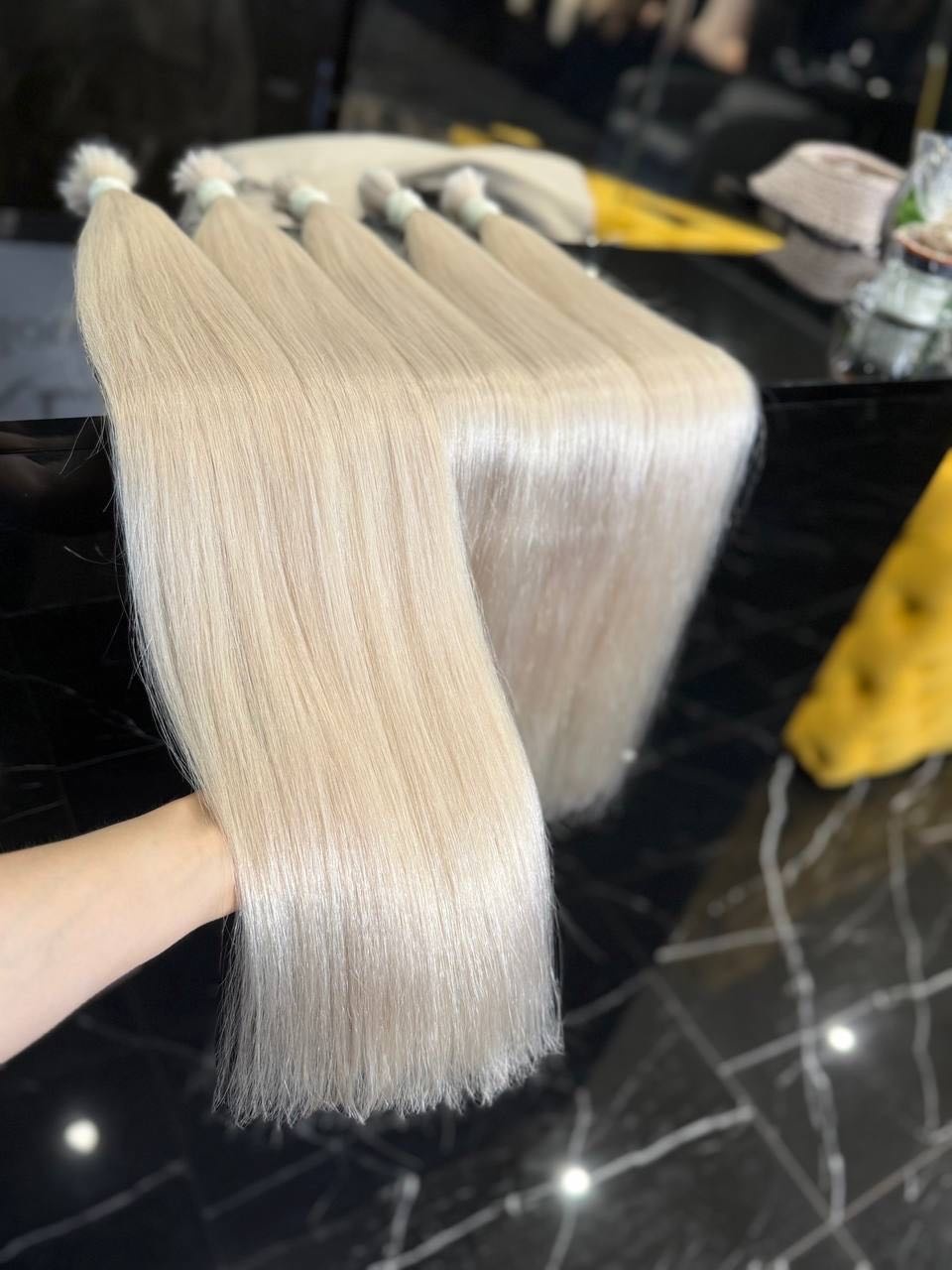 Kukla.hair.kz волос для наращивания блонд женский 70 см