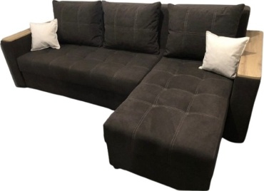 Угловой диван Nurjol 01 Home Bereke, 240х70 см, обивка флок, коричневый
