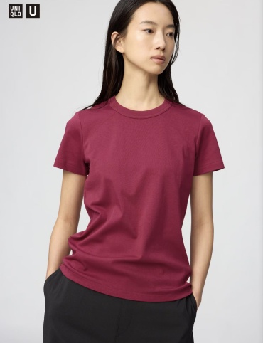 Футболка Uniqlo красный, бордовый