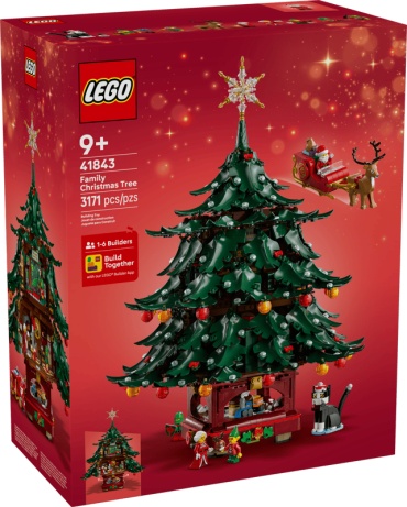 Конструктор LEGO Семейная рождественская елка 41843, деталей 3171 шт