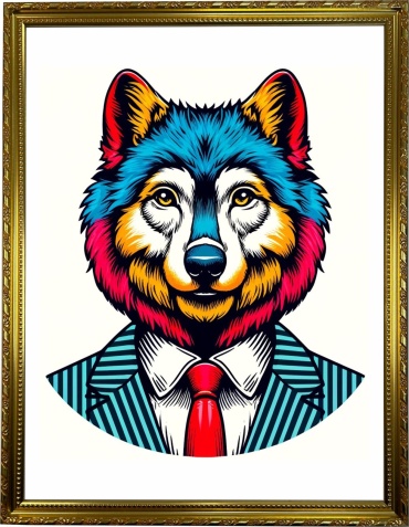 Ansa постер Қасқыр 33x43 см