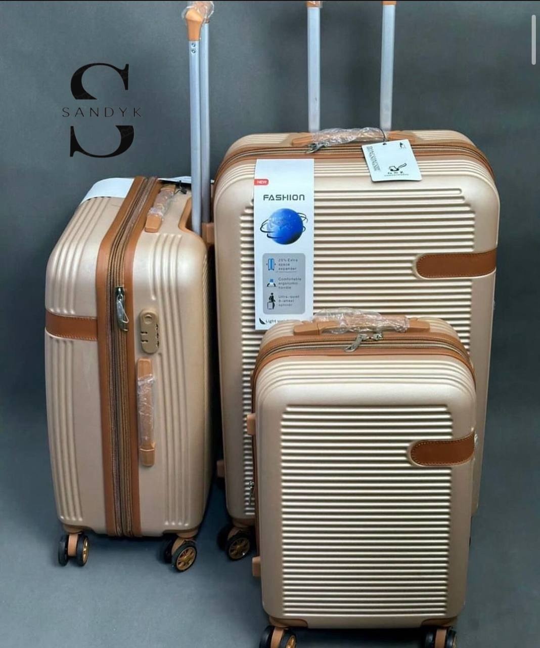 Купить Комплект чемоданов SANDYK Стильные,легкие ударопрочные чемоданы ...