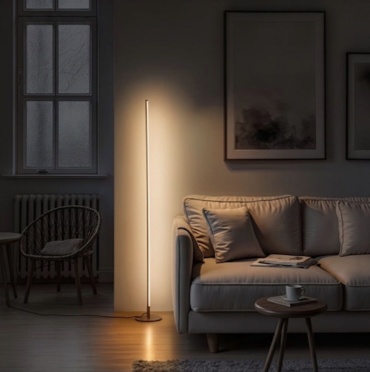 Напольная лампа Yosco YOS-FL-150-GLD LED, 20 Вт, металл, акрил