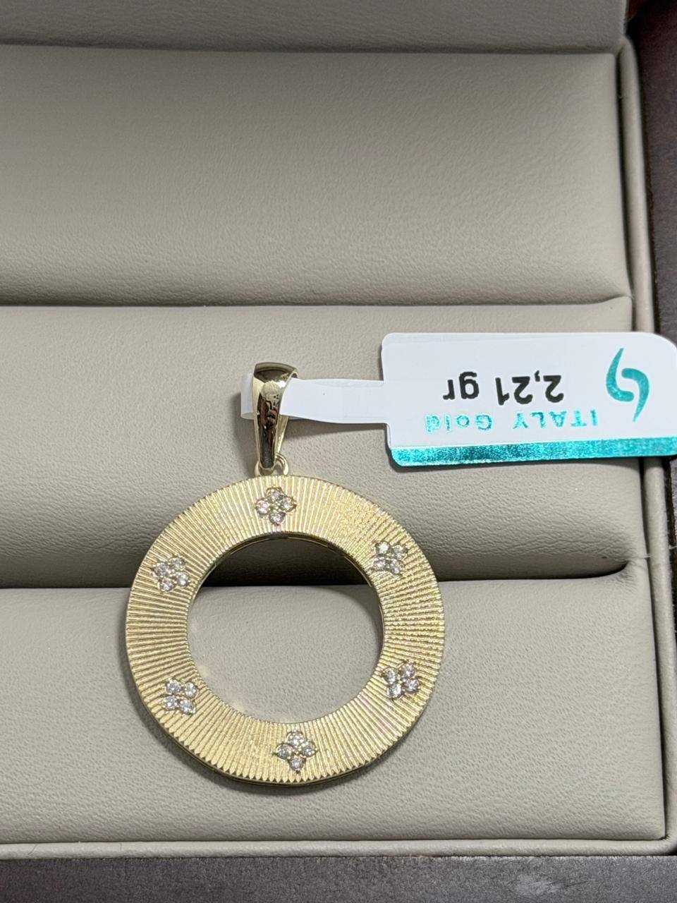 Подвеска Italy Gold 348464358 вес 2.21 г золото, фианит