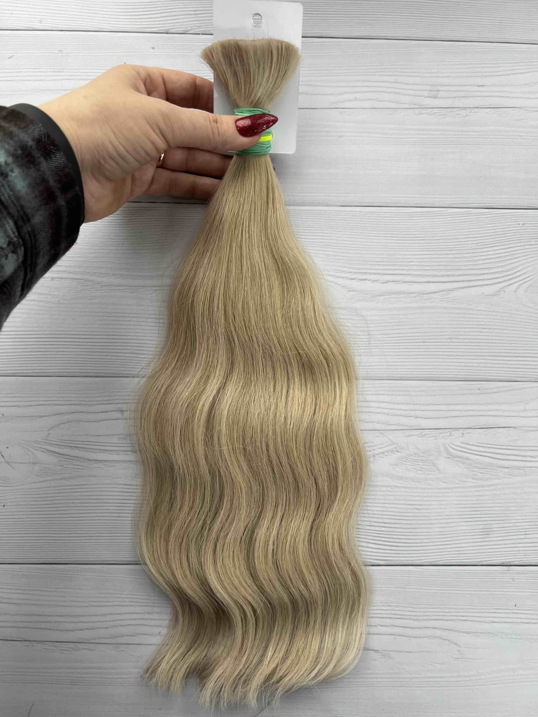 Hair.val.olga хвост срез волос блонд женский