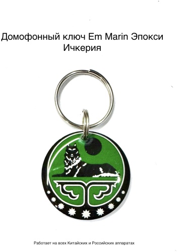 Ключ для домофона Em Marin, зеленый, 1 шт.