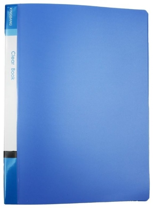 Папка Папка с файлами Clear Book, 40 листов, А4, синий