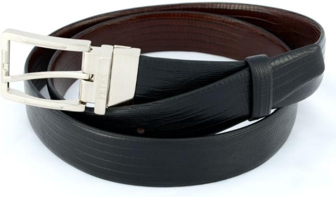 Ремень PETEK натуральная кожа 130 см черный, коричневый