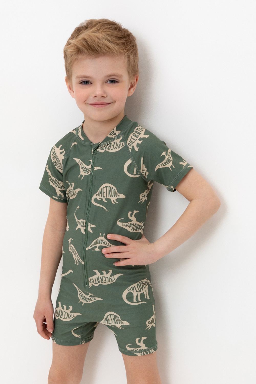 Купальник слитный Crockid зеленый