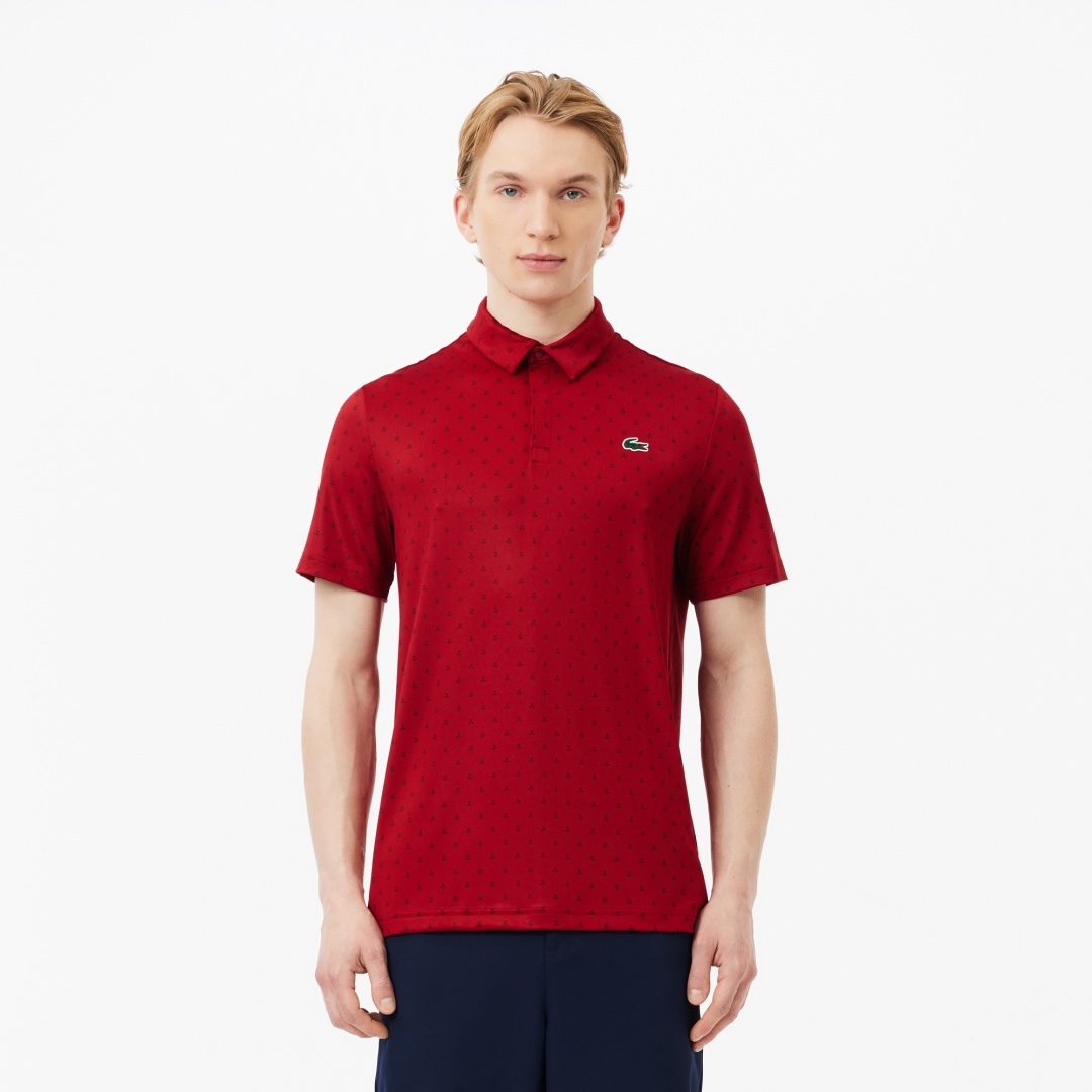 Поло LACOSTE красный