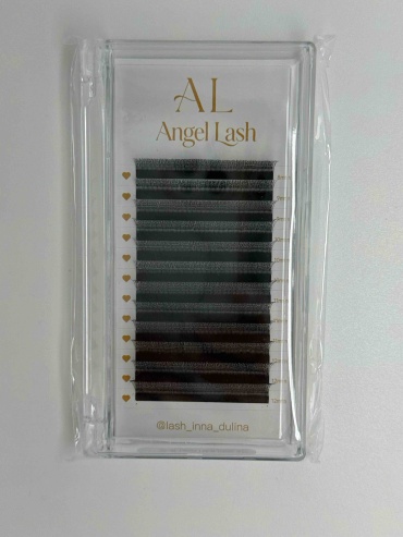 Angel Lash пучковые 2D C 0.07 мм черный mix 8-12 мм