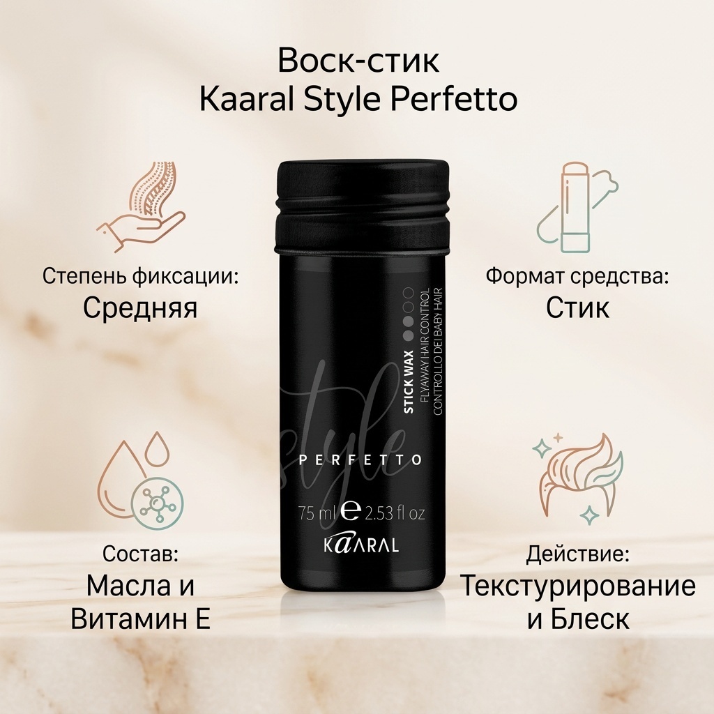 Kaaral Style Perfetto стик средняя фиксация 75 мл