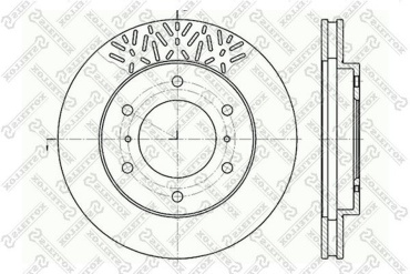 Диски Stellox передние 6020-3033V-SX