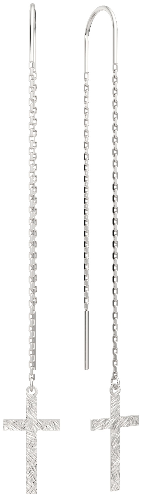 Серьги-цепочки Lucente Silver ZO-0390068.ZZ вес 1.45 г серебро, без вставок