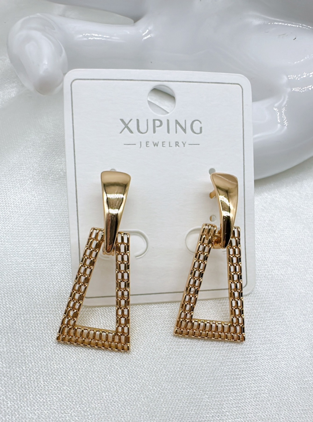 Серьги Xuping Jewelry медицинское золото, без вставок