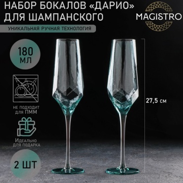 Набор бокалов Magistro 180 мл, стекло, 2 шт