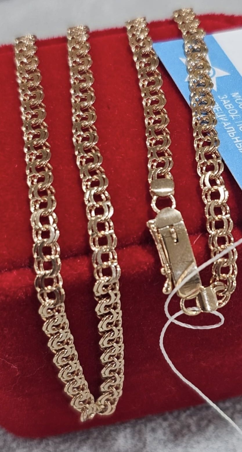 SKY GOLD SafiGold длина 55 см, вес 10.95 г золото, плетение бисмарк