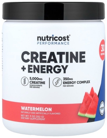 Креатин Nutricost Creatine + Energy арбуз 252 г