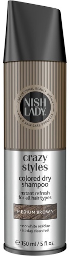 NISHLADY Medium Brown сухой шампунь 150 мл
