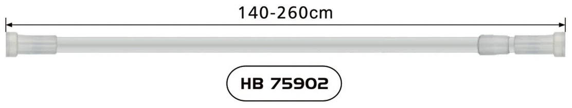 Карниз прямой Haiba 260 см, HB75902