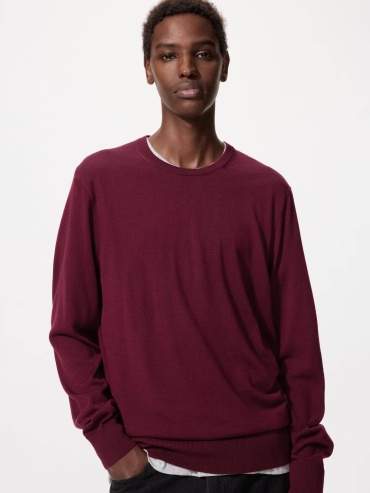 Джемпер Uniqlo бордовый