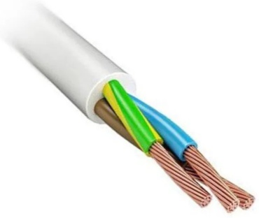 Кабель ПВС 3x2.5, 1 м