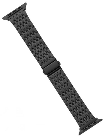 Ремешок BOGEMA для Apple Watch Series 4, Watch Series 5, Watch Series 6, Watch Series 7, Watch Series 8, Watch SE, Watch SE 2nd Gen, Watch SE 3, Watch Series 9 черный