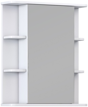 Шкаф зеркальный навесной KABINKA.KZ Nova, 60x15.6x70 см, белый