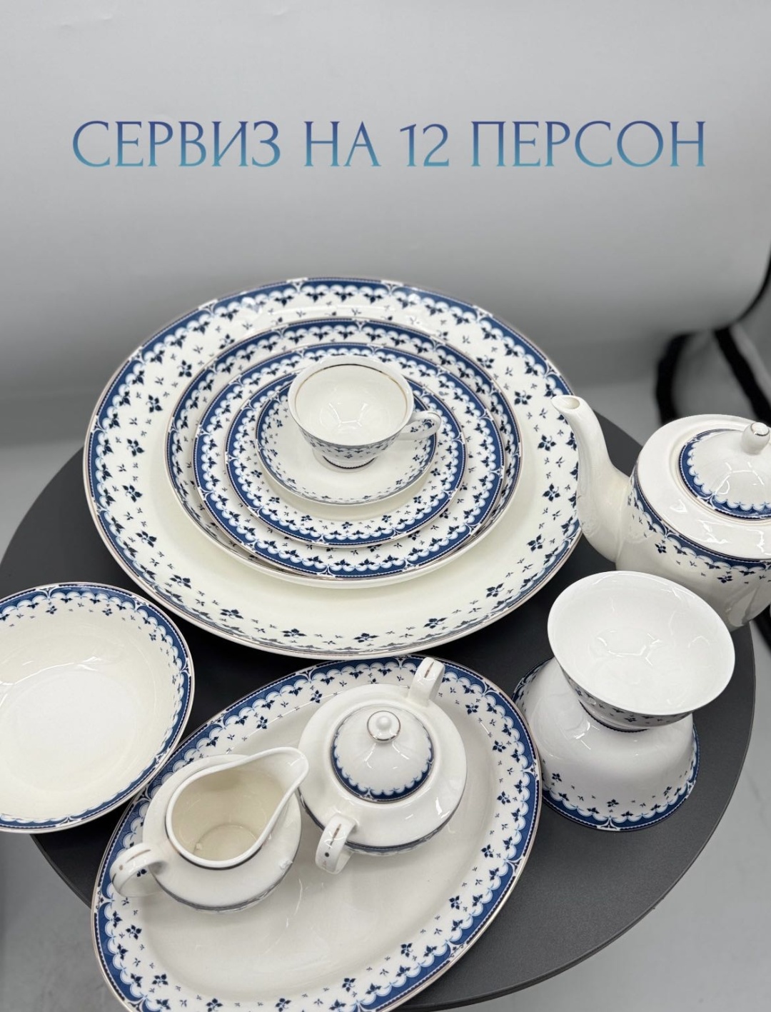 Сервиз на 12 персон VASSILA , предметов: 109, чайно-столовый, костяной фарфор