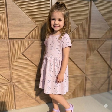 Повседневное платье Liliboom kids сиреневый