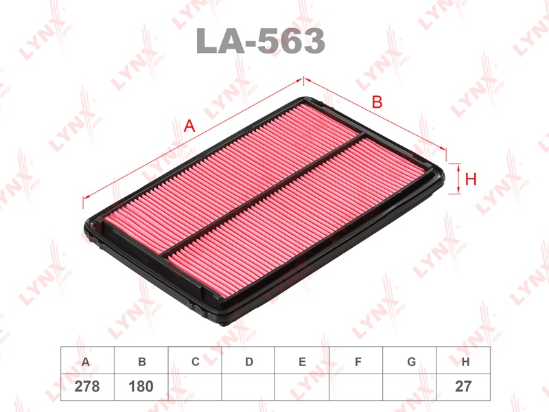 LYNXauto воздушный фильтр LA563