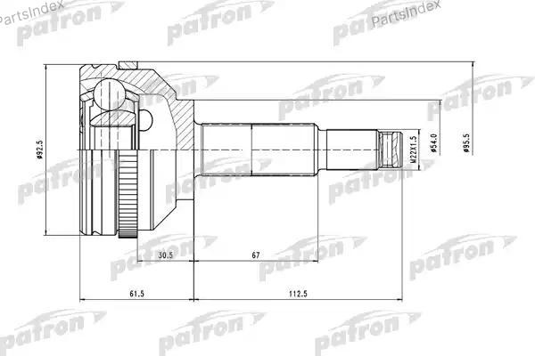 PATRON шрус наружный PCV6751