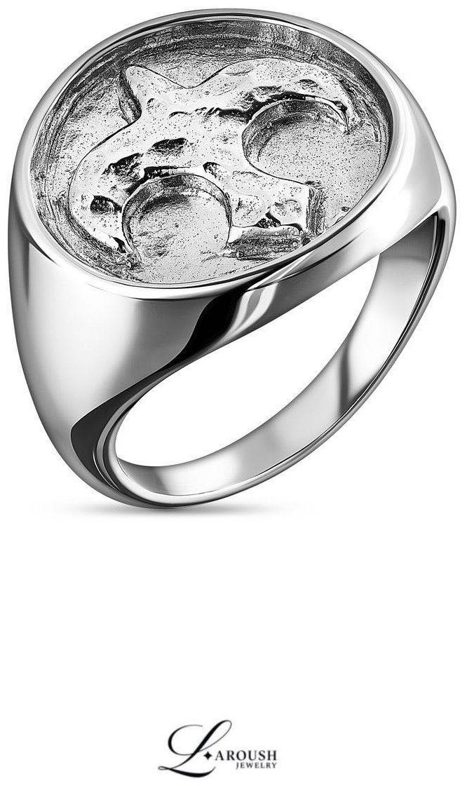 Laroush Jewelry SRN-RP-00001-06-17 размер 17 вес 5.1 г серебро, без вставок