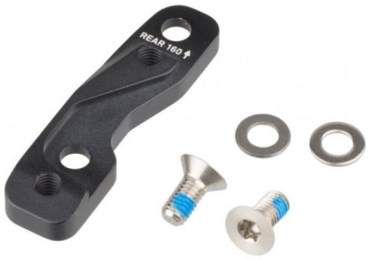 SRAM Flat Mount Bracket Rear - 20F(Rear 160), incl.2 Stainless Bolts/00.5318.018.001