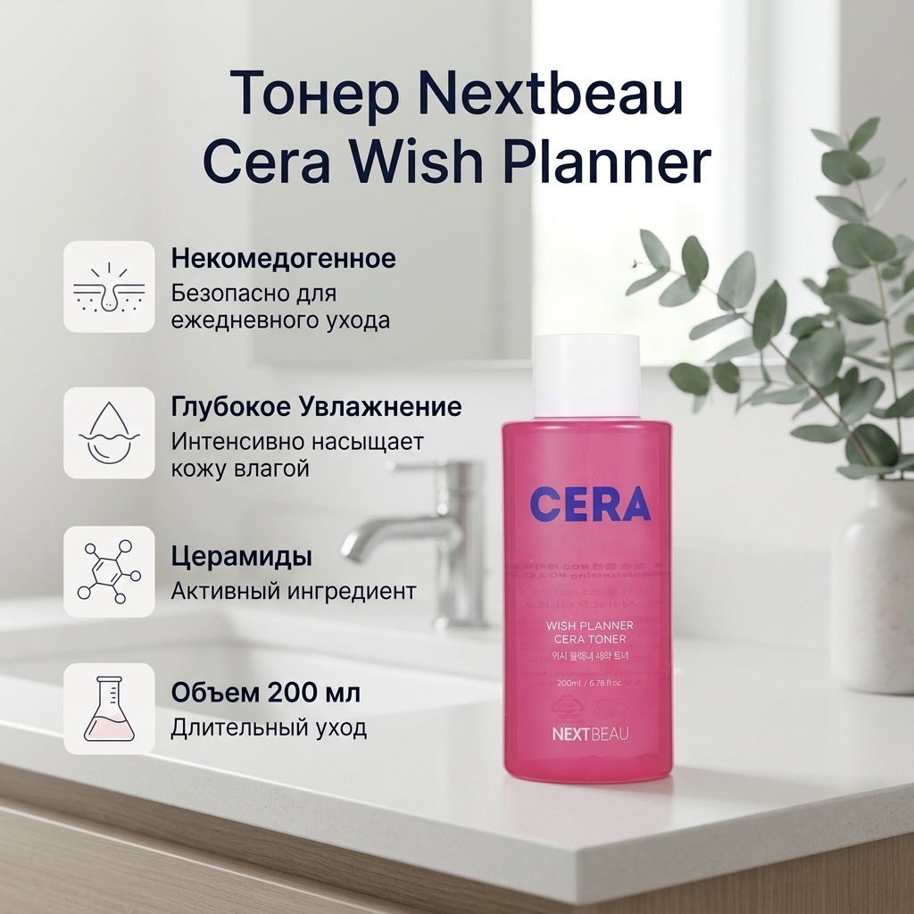 Nextbeau тонер Cera Wish Planner 200 мл