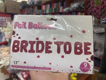 Набор воздушных шаров HABILE Bride to be однотонный 9 шт, красный