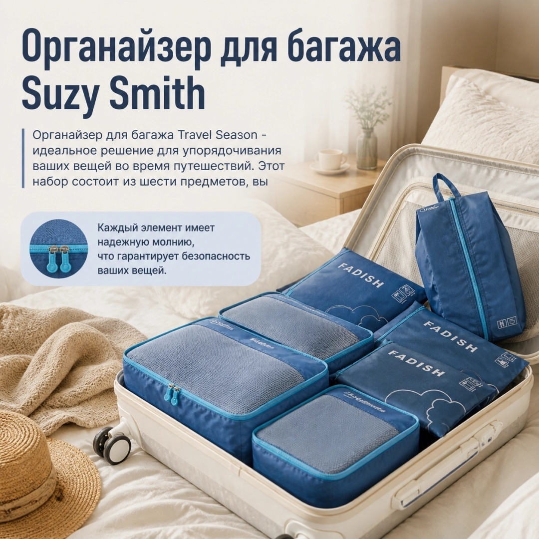 Органайзер для багажа Suzy Smith 7 шт