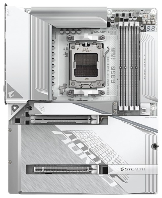 Материнская плата GIGABYTE B850 AORUS STEALTH ICE (REV 1.0)