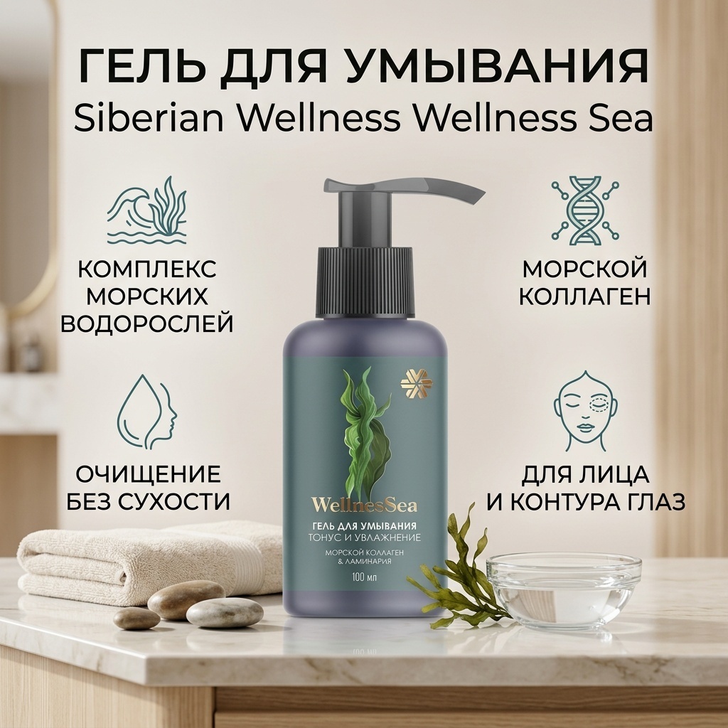 Siberian Wellness Wellness Sea Тонус и Увлажнение гель 100 мл
