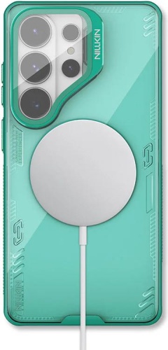 Чехол Nillkin для Samsung Galaxy S26 Ultra зеленый-прозрачный