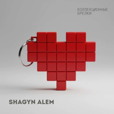 Брелок Shagyn Alem 030920G 40мм/40мм/6мм пластик 1 шт