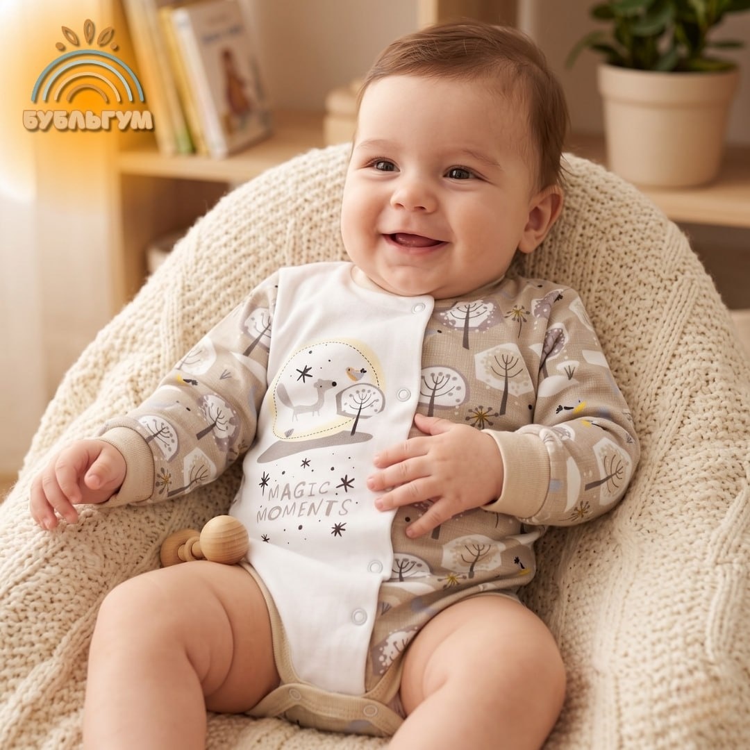 Боди BABYGLORY бежевый