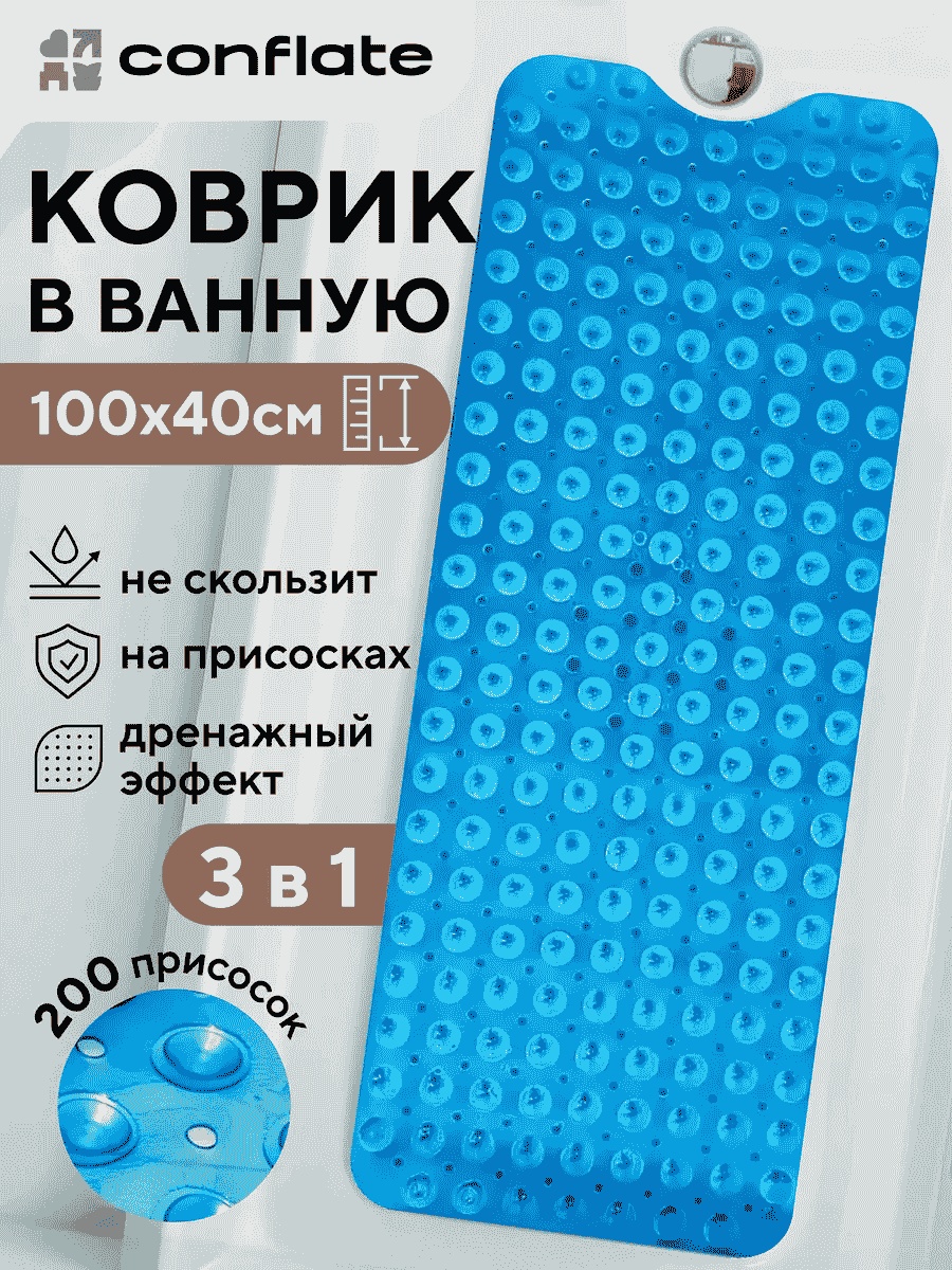 Conflate коврик 201451104 40x100 см, ПВХ