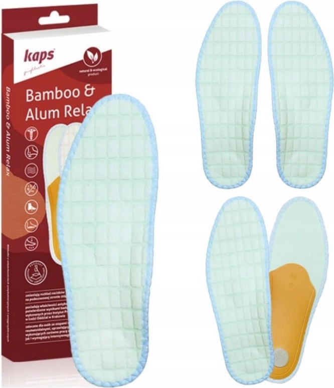 Kaps стельки BAMBOO & ALUM FRESH RELAX/03_0122_46 размер 46, классические, для спортивной обуви, для рабочей обуви