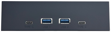 Плата расширения FULMEN PC HUB корпусной передняя панель 5,25 2xType-C/2xUSB3.2 SATA
